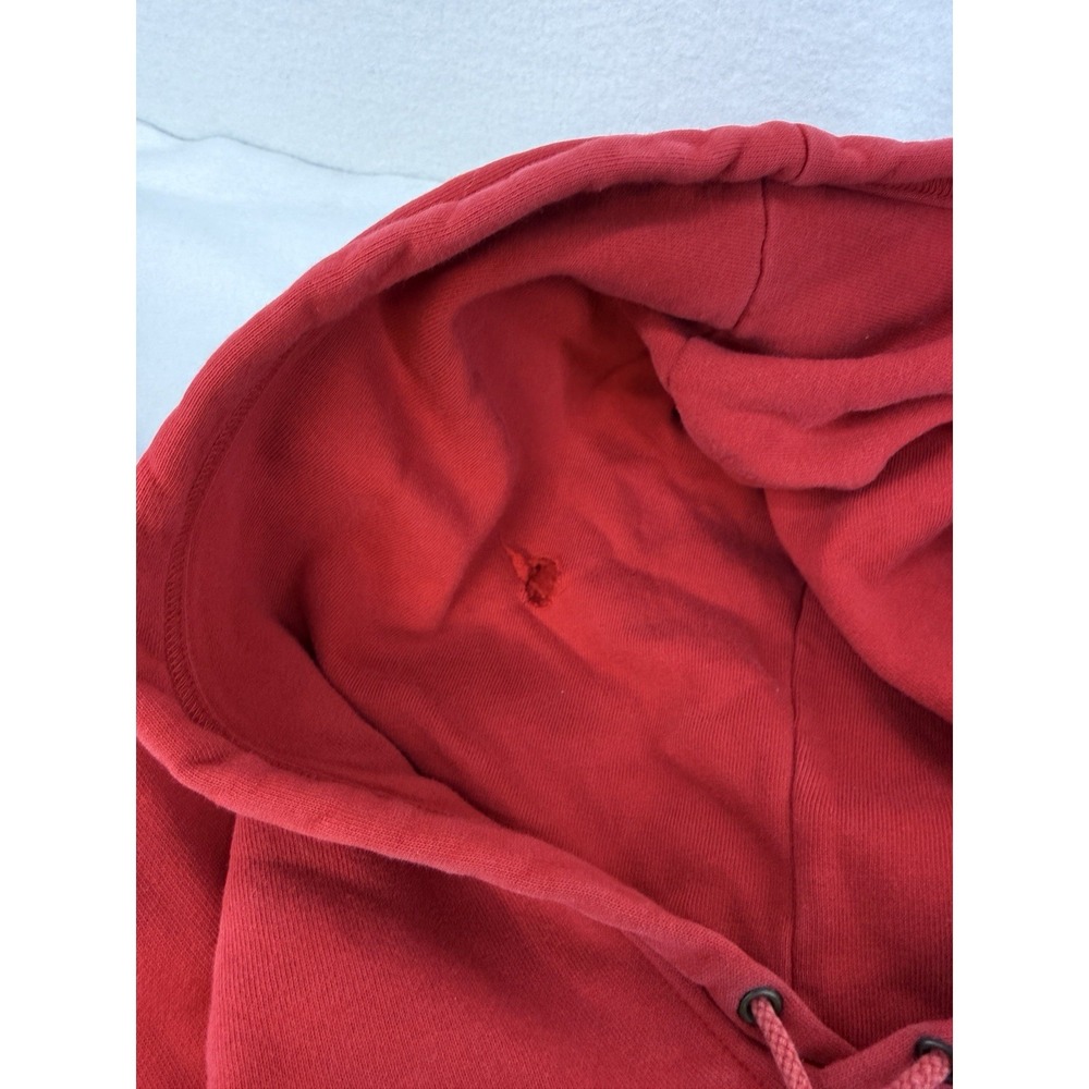 Vintage 90s Polo Ralph Lauren Men's Red Circle Logo Hoodie Sweatshirt Size Small - Picture 6 of 8
